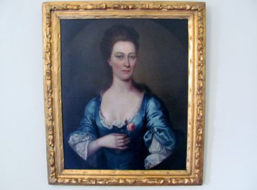 half length portrait of a lady circle of michael dahl - CATEGORY: ANTIQUE ART - DATED 18TH CENTURY