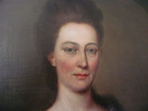 HALF LENGTH PORTRAIT OF A LADY CIRCLE OF MICHAEL DAHL - ADDITIONAL PHOTO 2