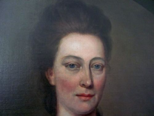 HALF LENGTH PORTRAIT OF A LADY CIRCLE OF MICHAEL DAHL - ADDITIONAL PHOTO 4