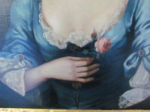 HALF LENGTH PORTRAIT OF A LADY CIRCLE OF MICHAEL DAHL - ADDITIONAL PHOTO 8