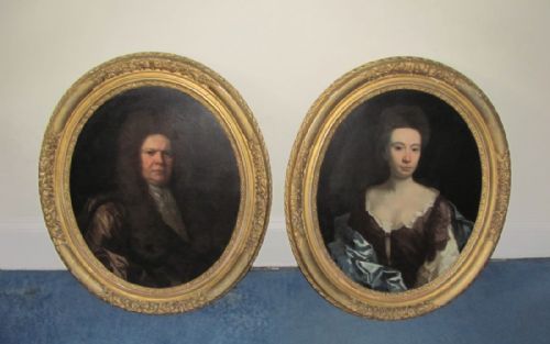 PORTRAITS OF SIR WILLIAM COWPER AND LADY SARAH COWPERCIRCLE OF MICHAEL DAHL - ADDITIONAL PHOTO 1