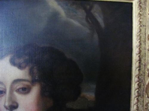 19TH CENTURY PORTRAIT FOLLOWER OF WILLIAM WISSING OF QUEEN MARY II - ADDITIONAL PHOTO 3