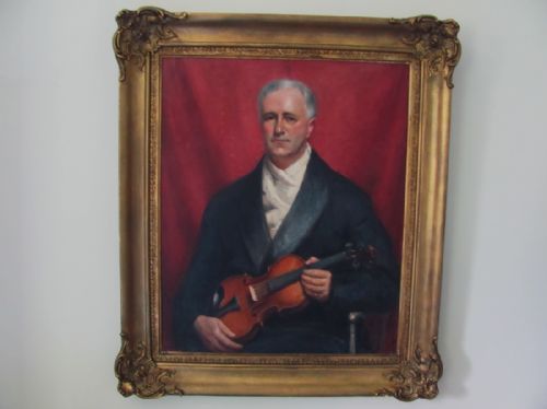 PORTRAIT OF VIOLIN PLAYER BY NEVILLE STEPHEN LYTTONOF CLAUDE TRYON - ADDITIONAL PHOTO 2