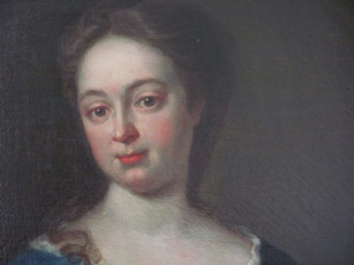 PORTRAIT CIRCLE OF WILLIAM AIKMANOF AN ARISTOCRATIC LADY - ADDITIONAL PHOTO 1