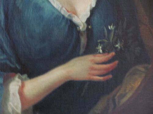 PORTRAIT CIRCLE OF WILLIAM AIKMANOF AN ARISTOCRATIC LADY - ADDITIONAL PHOTO 2