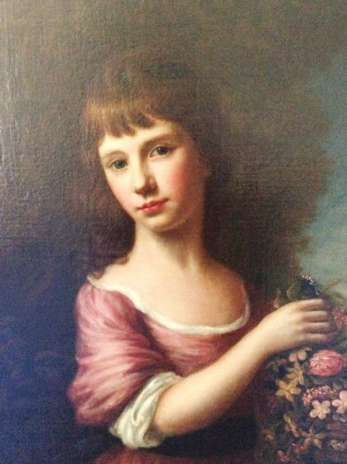 NATHANIEL HONE 18TH CENTURY PORTRAIT FLORA ROMAN GODDESS - ADDITIONAL PHOTO 5