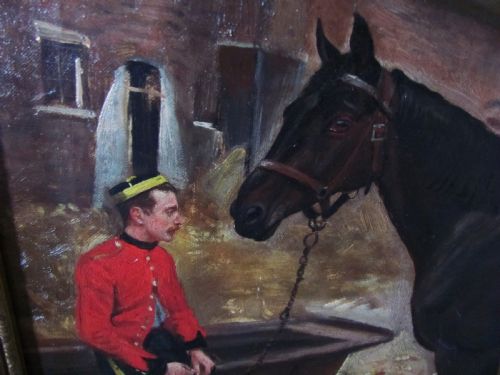 WILLIAM EDWARD MILLNER BAY HORSE WITH ARMY OFFICER - ADDITIONAL PHOTO 2