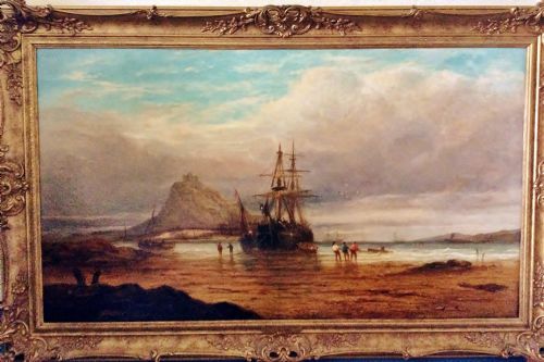 ST MICHAEL'S MOUNT CORNWALL SEASCAPE OIL JOHN CALLOW - ADDITIONAL PHOTO 2