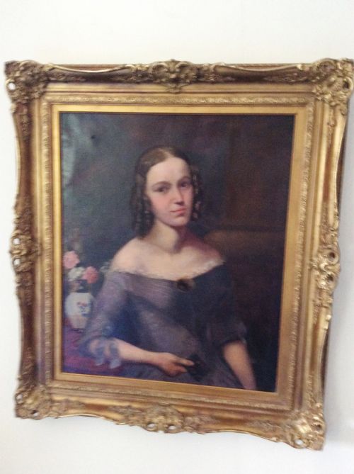 PORTRAIT OF A LADY 19TH CENTURY CIRCLE MARGARET CARPENTER - ADDITIONAL PHOTO 1