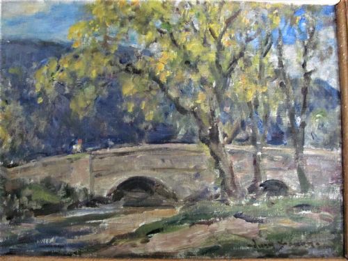 IMPRESSIONIST LANDSCAPE OF THE BRIDGE TROUGH OF BOWLAND LANCASHIRE OWEN BOWEN - ADDITIONAL PHOTO 1