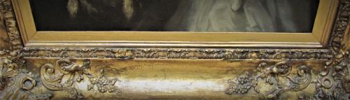 19TH CENTURY PORTRAIT AFTER SIR WILLIAM BEECHEY OF A GIRL TWO DOGS - ADDITIONAL PHOTO 9