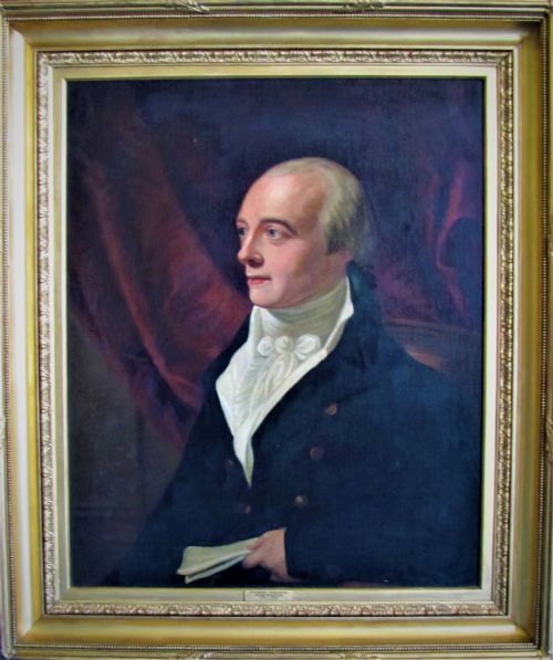 19TH CENTURY PORTRAIT OF PRIME MINISTER SPENCER PERCEVAL ATTRIBUTED TO GEORGE FRANCIS JOSEPH