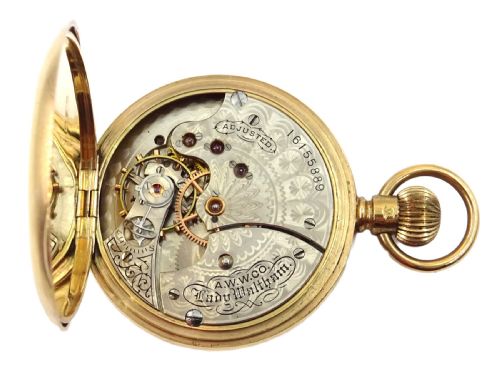 WALTHAM POCKET WATCH GOLD CHESTER 1912 LADY WALTHAM - ADDITIONAL PHOTO 2