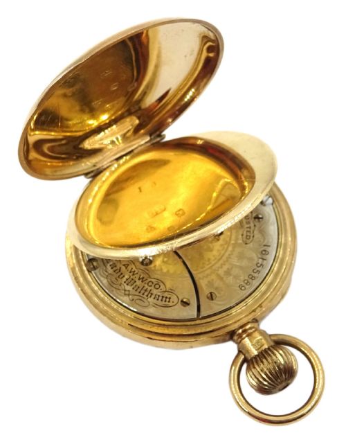 WALTHAM POCKET WATCH GOLD CHESTER 1912 LADY WALTHAM - ADDITIONAL PHOTO 3