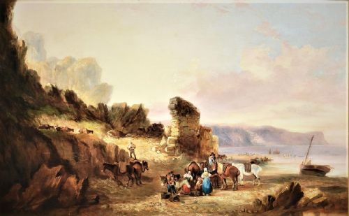 19TH CENTURY OIL DEVON COASTAL SCENE WILLIAM SHAYER SNR CIRCLE OF - ADDITIONAL PHOTO 5