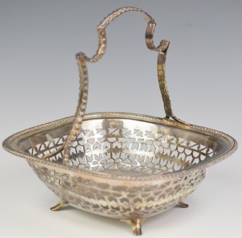 ASPREY GEORGE V HALLMARKED SILVER BASKET - ADDITIONAL PHOTO 1
