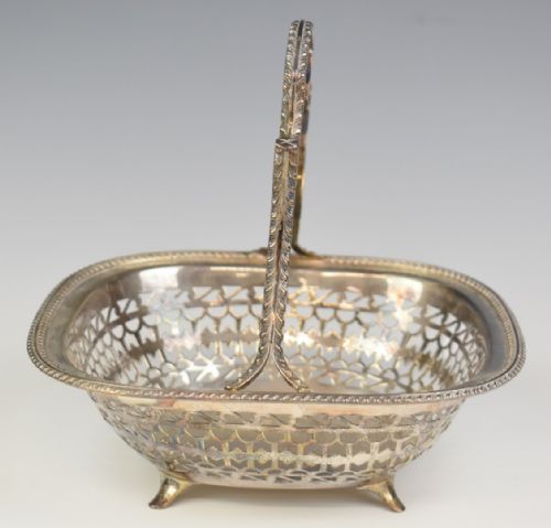 ASPREY GEORGE V HALLMARKED SILVER BASKET - ADDITIONAL PHOTO 2