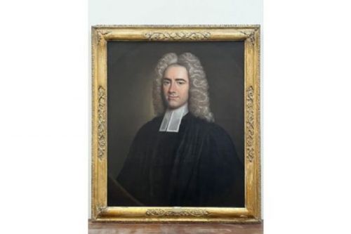 18TH CENTURY PORTRAIT PAINTING OF A CLERGYMAN PIETER VAN BLEECK FOLLOWER - ADDITIONAL PHOTO 3