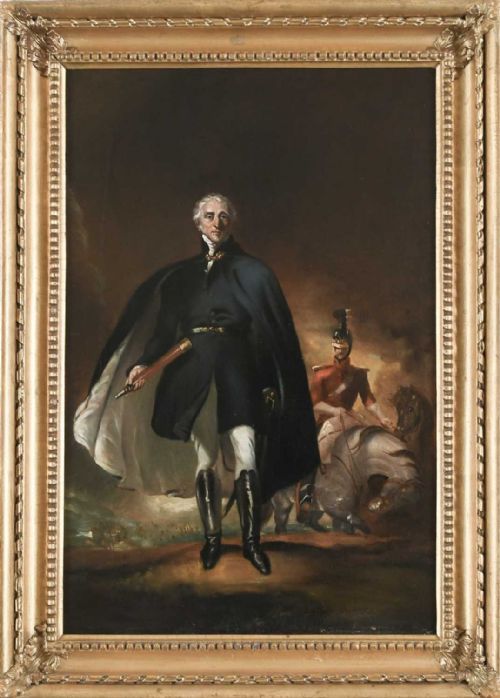 19TH CENTURY PORTRAIT OF THE DUKE OF WELLINGTON ARTHUR WELLESLEY - ADDITIONAL PHOTO 3