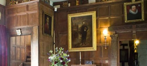 19TH CENTURY PORTRAIT OIL BADDESLEY CLINTON BY R DERING - ADDITIONAL PHOTO 3