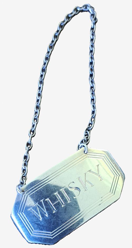 ASPREY SILVER WHISKY DECANTER LABEL - ADDITIONAL PHOTO 4