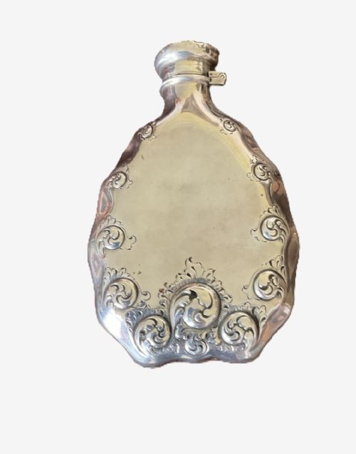 TIFFANY CO LATE 19TH CENTURY AMERICAN STERLING SILVER HIP FLASK - ADDITIONAL PHOTO 3