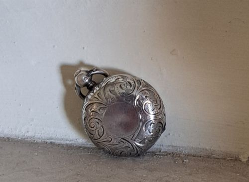 STERLING SILVER SINGLE SOVEREIGN CASE EDWARDIAN 1910 BIRMINGHAM - ADDITIONAL PHOTO 4
