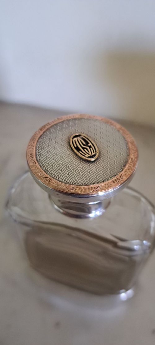 ASPREY SILVER AND GOLD HIP FLASK CHESTER 1912 - ADDITIONAL PHOTO 1