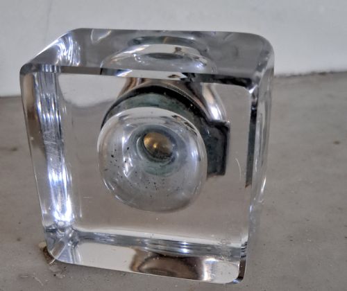 TIFFANY CO GLASSSILVER MOUNTED INKWELL C 1905 - ADDITIONAL PHOTO 11