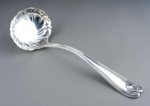 TIFFANY CO COLONIAL PATTERN SILVER SOUP LADLE - ADDITIONAL PHOTO 2