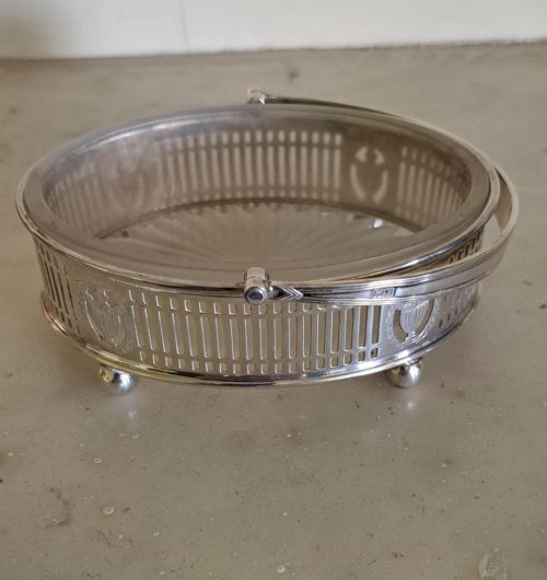 SILVER SWING HANDLED OVAL BASKET1935 - ADDITIONAL PHOTO 5