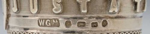 VICTORIAN NOVELTY SILVER TUMBLER IN THE FORM OF A THIMBLE JUST A THIMBLEFUL - ADDITIONAL PHOTO 6