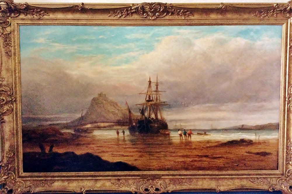 St Michael's Mount, Cornwall seascape oil John Callow  View III