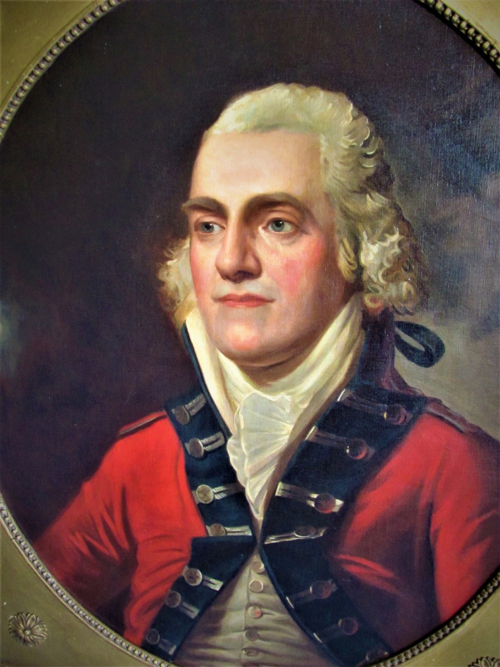 19th century English school Portrait military officer Colonel John Cockerell View III