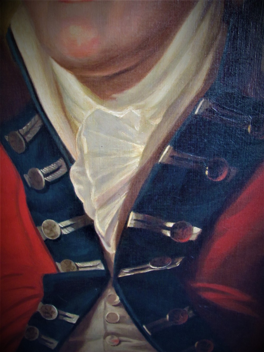 19th century English school Portrait military officer Colonel John Cockerell View VI