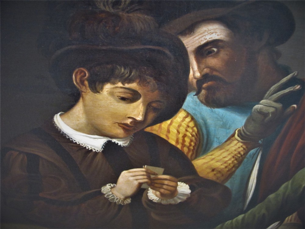 19th Century portrait after Caravaggio 