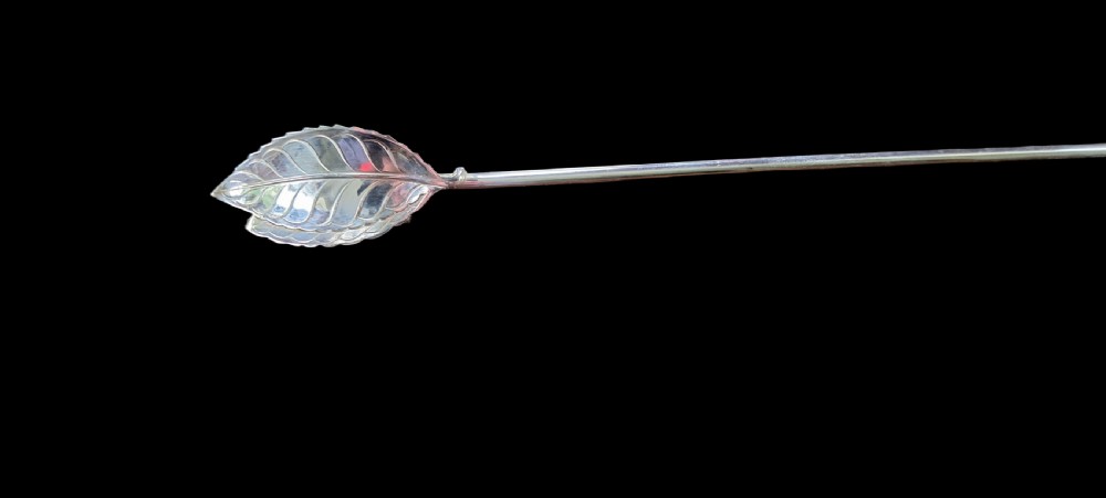 4 Tiffany & Co Silver Mint Julip Cocktail Stirrers Straws View III