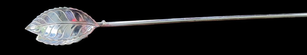 4 Tiffany & Co Silver Mint Julip Cocktail Stirrers Straws View VIII