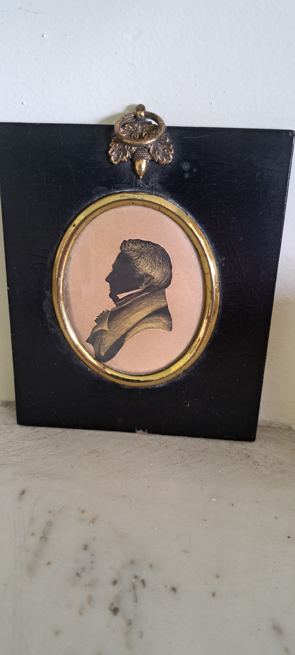 19th century silhouette of a male