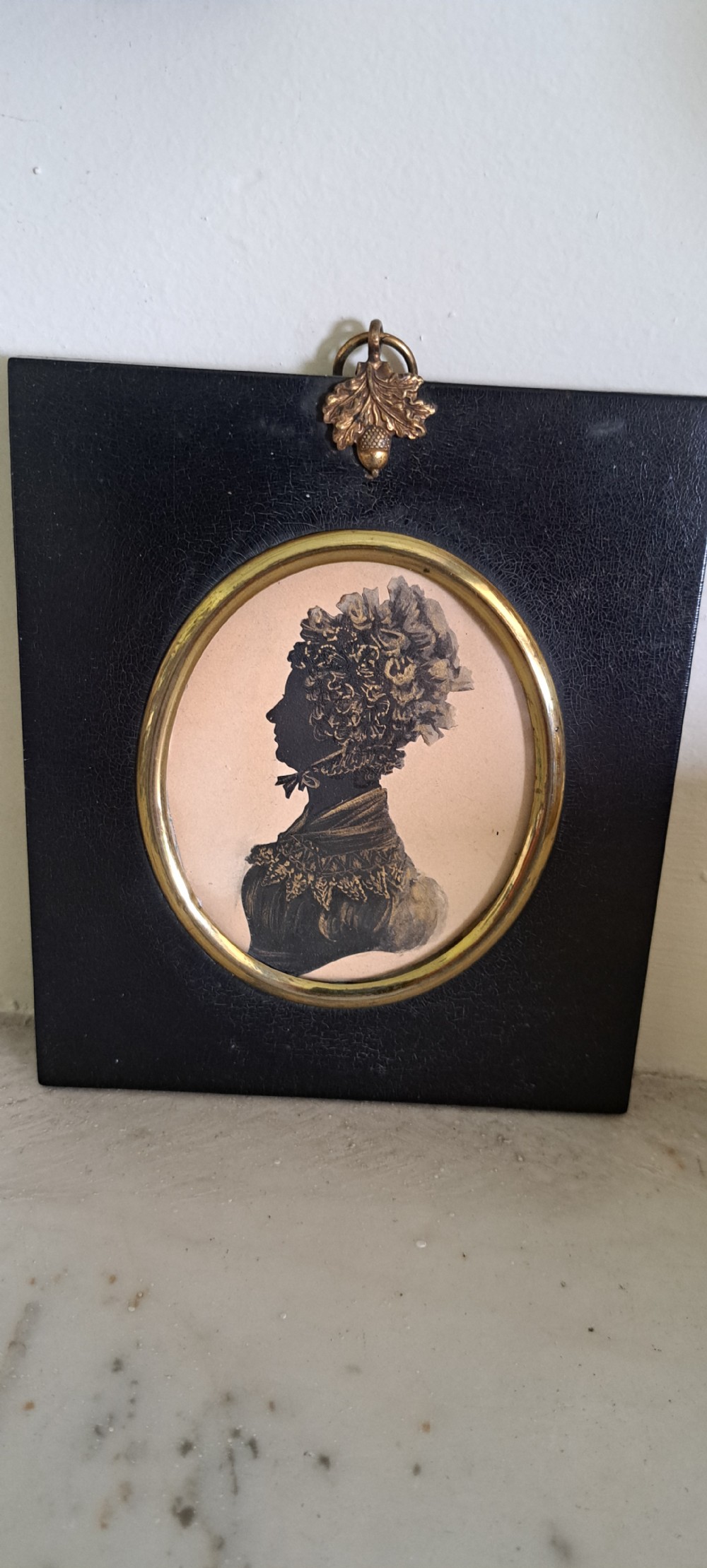 19th century silhouette of a female