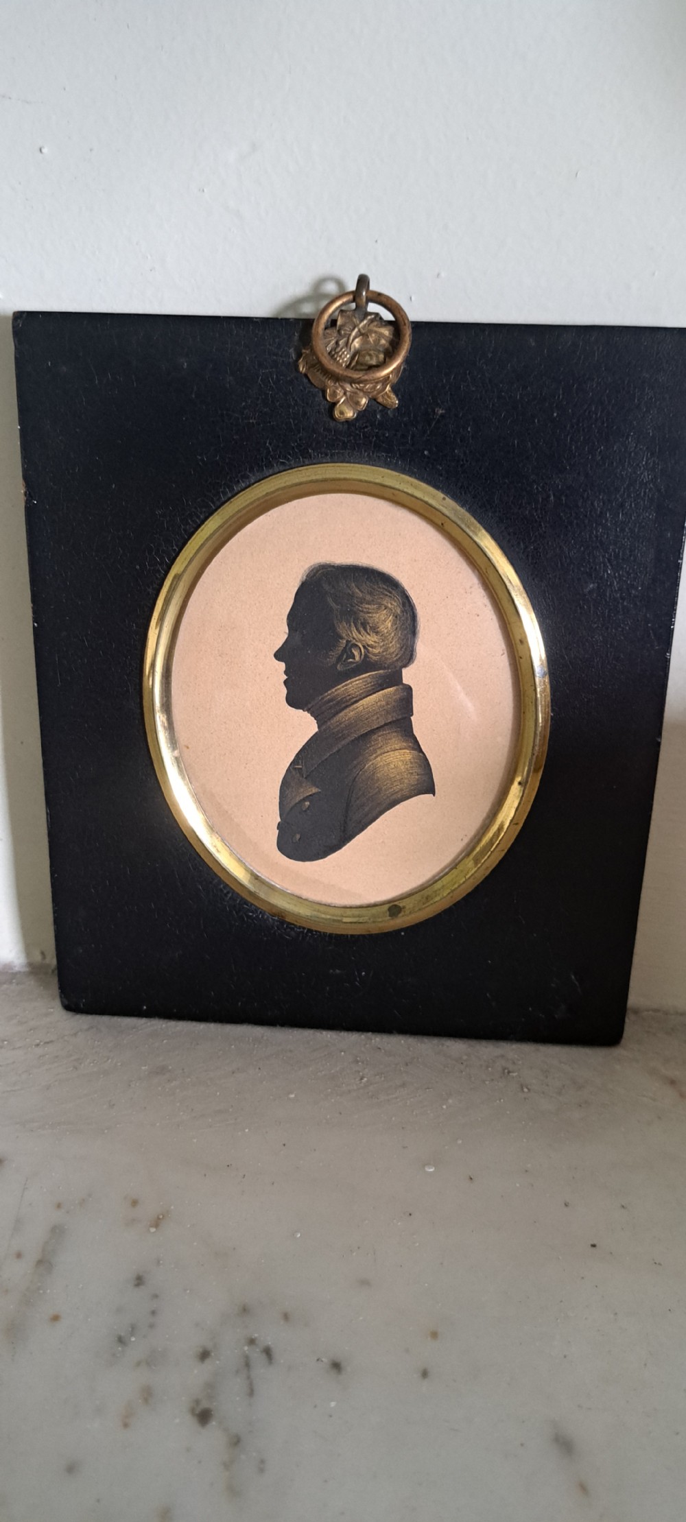 19th century silhouette of a male