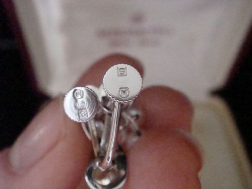 RETRO SILVER ORIGINAL MIKIMOTO CULTURED PEARL EARRINGS WITH BOX - ADDITIONAL PHOTO 3