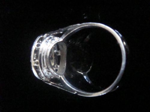 EDWARDIAN PLATINUM 18CT WHITE GOLD UNUSUAL OLD CUT DIAMOND CLUSTER RING - ADDITIONAL PHOTO 3