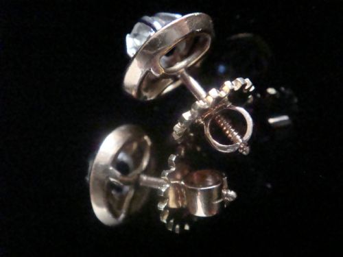 FRENCH EDWARDIAN 18CT YELLOW AND WHITE GOLD 050CT DIAMOND SOLITAIRE STUD EARRINGS - ADDITIONAL PHOTO 5