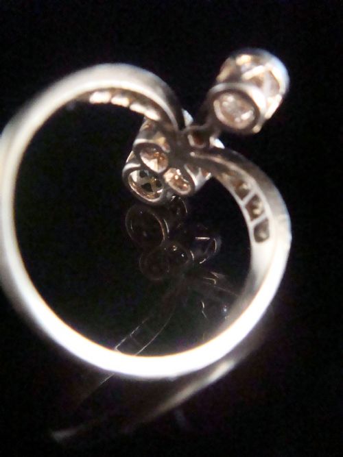 EDWARDIAN FRENCH 18CT YELLOW GOLD PLATINUM TRANSITIONAL CUT DIAMOND RING 160CT - ADDITIONAL PHOTO 3