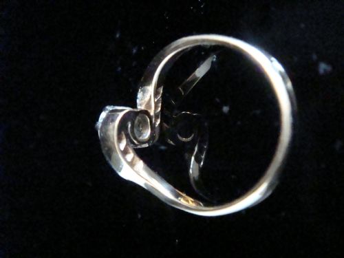 EDWARDIAN FRENCH 18CT PLATINUM OLD CUT DIAMOND 065CT SOLITAIRE RING - ADDITIONAL PHOTO 2