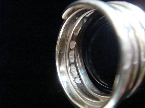 VICTORIAN 18CT OLD CUT DIAMOND HEAVY SNAKE RING 116G RING SIZE P 12 - ADDITIONAL PHOTO 3