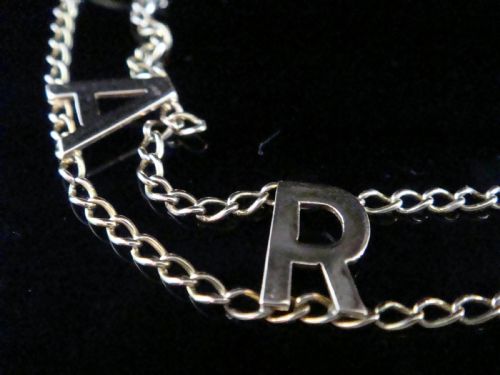 EDWARDIAN 9CT ROSE GOLD 'DARLING' LETTER BRACELET 61G 75 INCHES - ADDITIONAL PHOTO 1