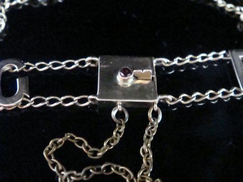 EDWARDIAN 9CT ROSE GOLD 'DARLING' LETTER BRACELET 61G 75 INCHES - ADDITIONAL PHOTO 2