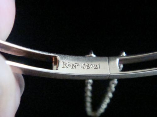 VICTORIAN EDWARDIAN 9CT PRISTINE DOUBLE HEART SEED PEARL BANGLE 135G - ADDITIONAL PHOTO 3